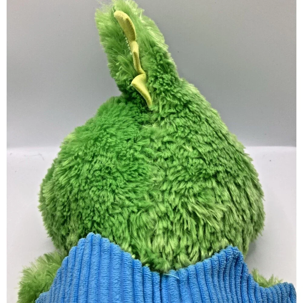 Green Blue Winged Dragon Plush Stuffed Animal 13 Inch Fantasy Toy Soft Plush